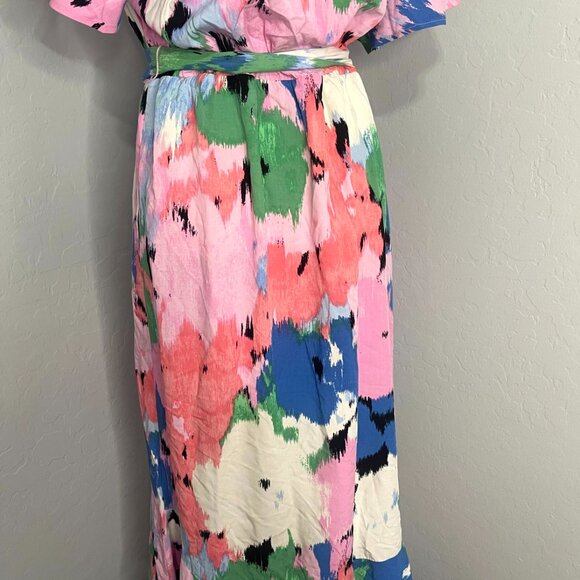 *SOLD* Ava & Viv Floral Hi Low Ruffle Flutter Sleeve Dress XXL - Picture 9 of 10